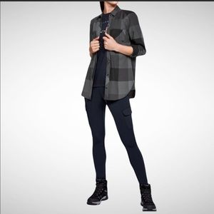 Under Armour Women’s Plaid Grey Combo Tradesman Flannel 2.0 Shirt Sz Small NWT